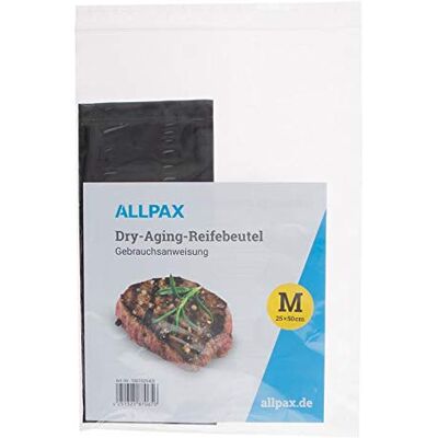 Allpax Dry Aging Beutel 25 x 50 cm – 5 Reifebeutel für Fleisch & Steak 5 lebensmittelechte Reifebeutel für Dry Aging von Steak & Fleisch – ideal für Ribeye, Entrecôte und Roastbeef Allpax Dry Aging Beutel 25 x 50 cm – 5 Reifebeutel für Fleisch & Steak 5 lebensmittelechte Reifebeutel für Dry Aging von Steak & Fleisch – ideal für Ribeye, Entrecôte und Roastbeef