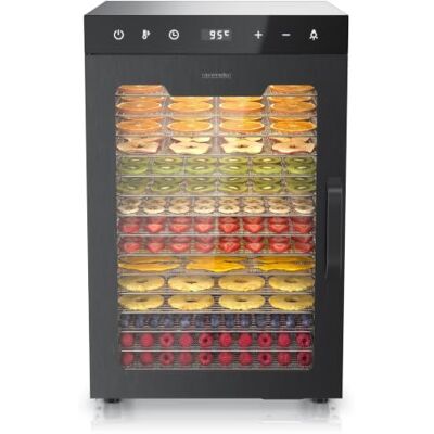 Arendo Dörrautomat Edelstahl mit 16 Edelstahlgitter 1000 Watt 13400 cm² 8 Programme Dörrgerät Dehydrator Obsttrockner Dörrapparat Obst Fleisch Pilze uvm LED Touch Control Arendo Dörrautomat Edelstahl mit 16 Edelstahlgitter 1000 Watt 13400 cm² 8 Programme Dörrgerät Dehydrator Obsttrockner Dörrapparat Obst Fleisch Pilze uvm LED Touch Control