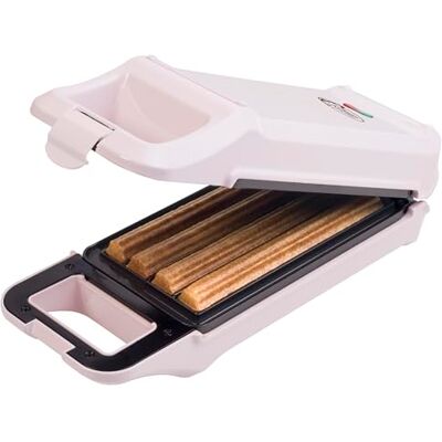 Bestron Churros Maker, Waffeleisen für bis zu 4 Churros, Churros Maschine im Sweet Dreams Design, 700 Watt, Farbe: Pink Bestron Churros Maker, Waffeleisen für bis zu 4 Churros, Churros Maschine im Sweet Dreams Design, 700 Watt, Farbe: Pink