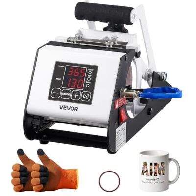 VEVOR Tassenpresse Becherdruckmaschine Mug Sublimationspresse 444ml Weiß, inkl. Klebeband & Handschuhen Einfache Temperatur- & Zeiteinstellung für Sublimationsdruck auf Bechern & Tassen VEVOR Tassenpresse Becherdruckmaschine Mug Sublimationspresse 444ml Weiß, inkl. Klebeband & Handschuhen Einfache Temperatur- & Zeiteinstellung für Sublimationsdruck auf Bechern & Tassen