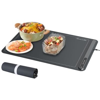Rosenstein & Söhne Warmhaltematte: Rollbare digit. Warmhalteplatte Silikon, 55-100 °C, 61 x 40cm, 250 W (Wärmeplatte, Speisewärmer, Tee) Rosenstein & Söhne Warmhaltematte: Rollbare digit. Warmhalteplatte Silikon, 55-100 °C, 61 x 40cm, 250 W (Wärmeplatte, Speisewärmer, Tee)