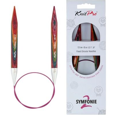 KnitPro Symfonie feste Rundstricknadeln, 40 cm, 12 mm, 2 Stück KnitPro Symfonie feste Rundstricknadeln, 40 cm, 12 mm, 2 Stück