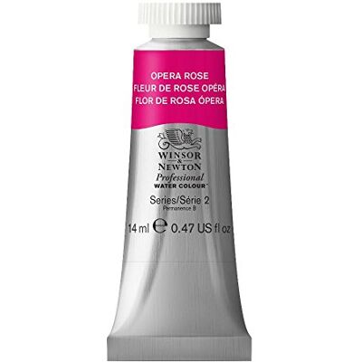 Winsor & Newton 8840537 Professional Aquarellfarbe, lebendige Wasserfarben in Künstlerqualität, hohe Farbbrillanz & Leuchtkraft, lichtecht, Archivqualität, 14ml Tube Opernrosa Winsor & Newton 8840537 Professional Aquarellfarbe, lebendige Wasserfarben in Künstlerqualität, hohe Farbbrillanz & Leuchtkraft, lichtecht, Archivqualität, 14ml Tube Opernrosa