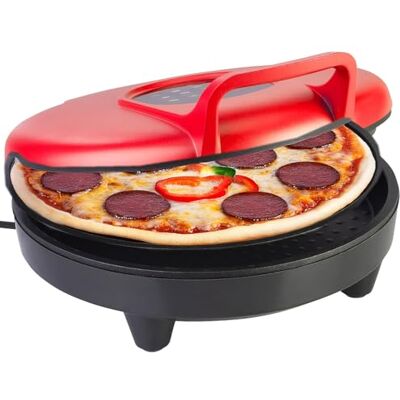 Rosenstein & Söhne Pizzaofen: Elektrischer Pizza-Maker, 180 °C, Ober-/Unterhitze, Pizza mit Ø 27 cm (Pizzaofen elektrisch, Pizzapfanne, Grill) Rosenstein & Söhne Pizzaofen: Elektrischer Pizza-Maker, 180 °C, Ober-/Unterhitze, Pizza mit Ø 27 cm (Pizzaofen elektrisch, Pizzapfanne, Grill)