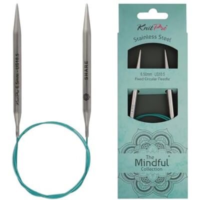 KnitPro 36104 Rundstricknadel Mindful 6,50 mm englisch, Blaugrün, 6,5 mm, 80 cm KnitPro 36104 Rundstricknadel Mindful 6,50 mm englisch, Blaugrün, 6,5 mm, 80 cm