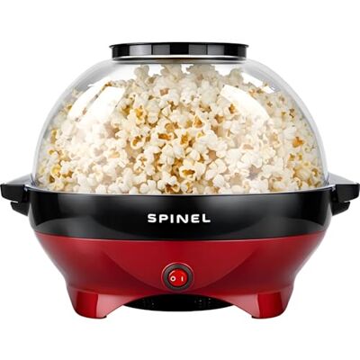 SPINEL Popcornmaschine – Popcorn Mais Maschine Maker Mit Zucker & Salz & Öl, Groß Gadgy Kino Heißluft Popcornmaker, Retro Popper Popcornmais für Zuhause Mit Antihaftbeschichtung, 5.5L SPINEL Popcornmaschine – Popcorn Mais Maschine Maker Mit Zucker & Salz & Öl, Groß Gadgy Kino Heißluft Popcornmaker, Retro Popper Popcornmais für Zuhause Mit Antihaftbeschichtung, 5.5L