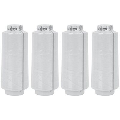 Amann Trojalock Overlockgarn 4 x 2500 m, für alle gängigen Overlock-Maschinen (Weiß) Amann Trojalock Overlockgarn 4 x 2500 m, für alle gängigen Overlock-Maschinen (Weiß)