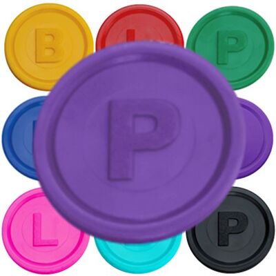 SCHWABMARKEN 1000 Pfandmarken, Chips, Token Farbe Lila P SCHWABMARKEN 1000 Pfandmarken, Chips, Token Farbe Lila P