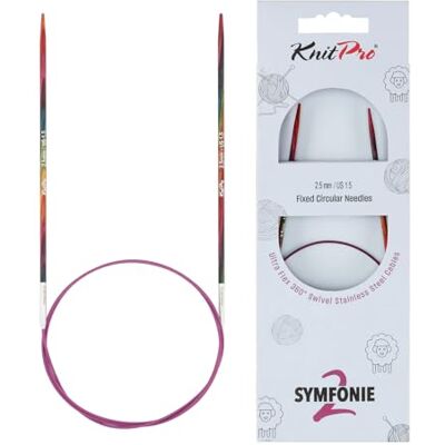 KnitPro Symfonie feste Rundstricknadeln, 150 cm, 2,5 mm, 2 Stück KnitPro Symfonie feste Rundstricknadeln, 150 cm, 2,5 mm, 2 Stück