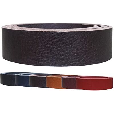 Lederriemen.com Vollrindleder Lederriemen 'New Jersey', gewalktes Gürtelleder, 3,1-3,5mm dick, Farbe:dunkelbraun, Breite:3cm breit Lederriemen.com Vollrindleder Lederriemen 'New Jersey', gewalktes Gürtelleder, 3,1-3,5mm dick, Farbe:dunkelbraun, Breite:3cm breit