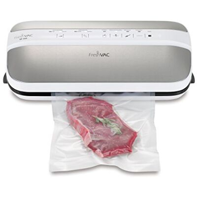Caso FRESHVAC VF500 Vakuumierer Vakuumiergerät, 30 cm lange und stabile Schweißnaht, inkl. 10 gratis Folienbeutel, 1 Folienrolle & Vakuumschlauch, Kunststoff Caso FRESHVAC VF500 Vakuumierer Vakuumiergerät, 30 cm lange und stabile Schweißnaht, inkl. 10 gratis Folienbeutel, 1 Folienrolle & Vakuumschlauch, Kunststoff