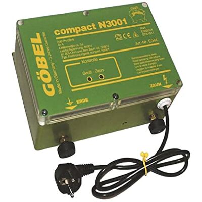 Göbel Weidezaungerät Netzgerät Compact N 3001 bis 20km Zaunlänge 2,00J 230V Göbel Weidezaungerät Netzgerät Compact N 3001 bis 20km Zaunlänge 2,00J 230V