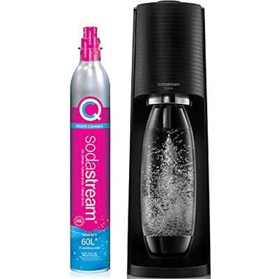 sodastream Terra Sparkling Water Maker (schwarz) mit CO2- und DWS-Flasche sodastream Terra Sparkling Water Maker (schwarz) mit CO2- und DWS-Flasche