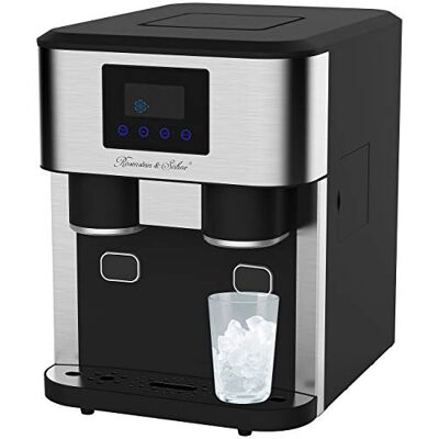 Rosenstein & Söhne Crushed Ice Maschine: Profi-Eiswürfelmaschine mit Crushed Ice & Kaltwasser, XXL-Touchdisplay (Eis Maschine, Eiswürfel und, Kühl) Rosenstein & Söhne Crushed Ice Maschine: Profi-Eiswürfelmaschine mit Crushed Ice & Kaltwasser, XXL-Touchdisplay (Eis Maschine, Eiswürfel und, Kühl)