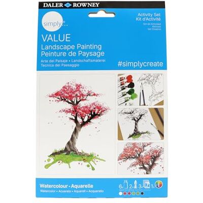 Daler Rowney Simply Value Activity Set, Aquarellfarben, Landschaftsmotive, Malset Daler Rowney Simply Value Activity Set, Aquarellfarben, Landschaftsmotive, Malset