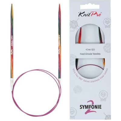 KnitPro Symfonie feste Rundstricknadeln, 100 cm, 4 mm, 2 Stück KnitPro Symfonie feste Rundstricknadeln, 100 cm, 4 mm, 2 Stück