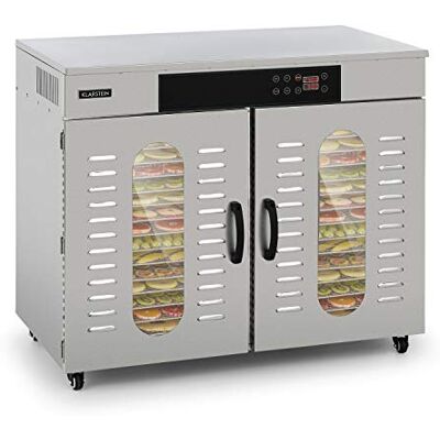 Klarstein Master Jerky 500 Pro Dörrautomat Profi/Gastro,Mit 32 Etagen,3000 W,Kapazität: 4,86 m²,Thermostat: 30-90 °C,Gehäuse aus rostfreiem Edelstahl,Edelstahl Gehäuse Klarstein Master Jerky 500 Pro Dörrautomat Profi/Gastro,Mit 32 Etagen,3000 W,Kapazität: 4,86 m²,Thermostat: 30-90 °C,Gehäuse aus rostfreiem Edelstahl,Edelstahl Gehäuse