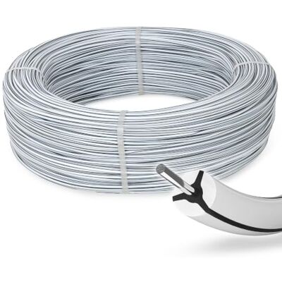 Voss MustangWire Pferdezaun Draht weiß 400m Ø6mm MustangWire, hohe Haltbarkeit Voss MustangWire Pferdezaun Draht weiß 400m Ø6mm MustangWire, hohe Haltbarkeit
