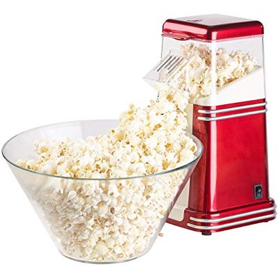 Rosenstein & Söhne Popcornmaker: XL-Heißluft-Popcorn-Maschine für bis zu 100 g Mais, 1.200 Watt (Popcorn Machine, Popcornmaschine Heissluft, klein) Rosenstein & Söhne Popcornmaker: XL-Heißluft-Popcorn-Maschine für bis zu 100 g Mais, 1.200 Watt (Popcorn Machine, Popcornmaschine Heissluft, klein)