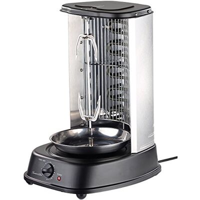Rosenstein & Söhne Dönergrill: Döner- und Gyros-Grill, 2.000 Watt, Mittelspieß mit Spießgabeln, Timer (Dönerspiess, Dönerspiess Grill, Maker) Rosenstein & Söhne Dönergrill: Döner- und Gyros-Grill, 2.000 Watt, Mittelspieß mit Spießgabeln, Timer (Dönerspiess, Dönerspiess Grill, Maker)