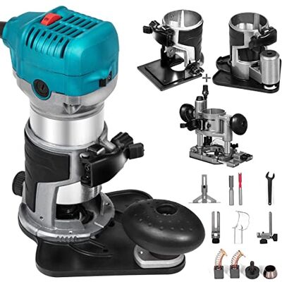 Generic Elektrischer Trimmer für die Holzbearbeitung, Handholzfräsmaschine, Tischlerwerkzeuge zum Trimmen, Schlitzen, Fräsen, Nuten, Schnitzen (Farbe: 4 Basen-C, Größe: 1) (4 Basen c) Generic Elektrischer Trimmer für die Holzbearbeitung, Handholzfräsmaschine, Tischlerwerkzeuge zum Trimmen, Schlitzen, Fräsen, Nuten, Schnitzen (Farbe: 4 Basen-C, Größe: 1) (4 Basen c)