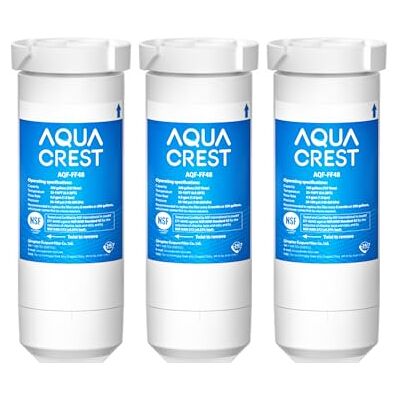 AQUA CREST AQUACREST XWF NSF Certified Refrigerator Water Filter, Compatible with GE XWF, Pack of 3 (Packaging may vary) AQUA CREST AQUACREST XWF NSF Certified Refrigerator Water Filter, Compatible with GE XWF, Pack of 3 (Packaging may vary)