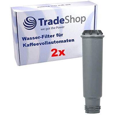 Trade-Shop 2x Wasser-Filter kompatibel mit Krups Quattro Force EA880e EA880e10 Barista EA901010 New Age Steel EA907d Carbon EA9078 One-Touch-Kaffee-Vollautomat Trade-Shop 2x Wasser-Filter kompatibel mit Krups Quattro Force EA880e EA880e10 Barista EA901010 New Age Steel EA907d Carbon EA9078 One-Touch-Kaffee-Vollautomat