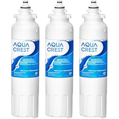 AQUA CREST ADQ73613401 Refrigerator Water Filter, Replacement for LG LT800P, ADQ73613402, ADQ73613408, ADQ75795104, Kenmore 9490, 46-9490, LSXS26326S, LMXC23746S, LMXC23746D (Pack of 3) AQUA CREST ADQ73613401 Refrigerator Water Filter, Replacement for LG LT800P, ADQ73613402, ADQ73613408, ADQ75795104, Kenmore 9490, 46-9490, LSXS26326S, LMXC23746S, LMXC23746D (Pack of 3)