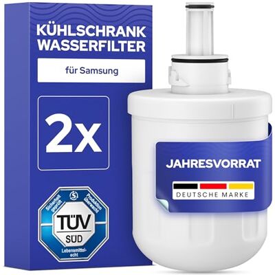 Milux 2x Filter für Samsung Kühlschrank Wasserfilter Ersatzfilter – kompatibel mit Samsung DA29-00003F, DA29-00003G, Aqua Pure Plus, DA29-00003A/B, DA97-06317A, RFC1100A – Kühlschrankfilter 2er Pack Milux 2x Filter für Samsung Kühlschrank Wasserfilter Ersatzfilter – kompatibel mit Samsung DA29-00003F, DA29-00003G, Aqua Pure Plus, DA29-00003A/B, DA97-06317A, RFC1100A – Kühlschrankfilter 2er Pack