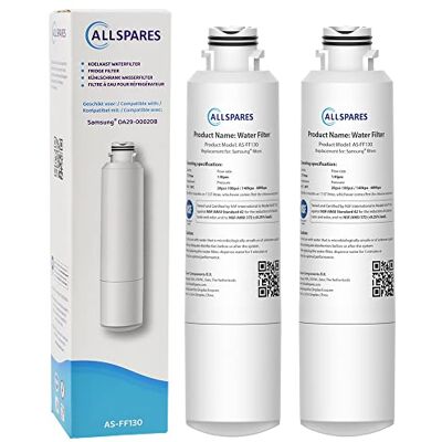 AllSpares Wasserfilter für Kühlschrank geeignet für Samsung DA29-00020B / DA29-00020A / DA29-00019A / HAF-CIN/EXP und Kenmore 46-9101 (2 Stück) AllSpares Wasserfilter für Kühlschrank geeignet für Samsung DA29-00020B / DA29-00020A / DA29-00019A / HAF-CIN/EXP und Kenmore 46-9101 (2 Stück)