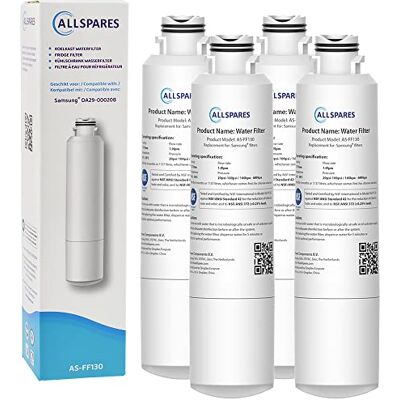 AllSpares Wasserfilter für Kühlschrank geeignet für Samsung DA29-00020B / DA29-00020A / DA29-00019A / HAF-CIN/EXP und Kenmore 46-9101 (4 Stück) AllSpares Wasserfilter für Kühlschrank geeignet für Samsung DA29-00020B / DA29-00020A / DA29-00019A / HAF-CIN/EXP und Kenmore 46-9101 (4 Stück)