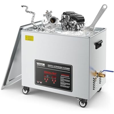 VEVOR 50 L Ultraschallreiniger, professionelle Ultraschallreinigungsmaschine mit Reinigungskorb & Digitalanzeige, 840 W Edelstahl 40 kHz Reinigungsmaschine mit Rädern für Teile Vergaser Instrumente VEVOR 50 L Ultraschallreiniger, professionelle Ultraschallreinigungsmaschine mit Reinigungskorb & Digitalanzeige, 840 W Edelstahl 40 kHz Reinigungsmaschine mit Rädern für Teile Vergaser Instrumente