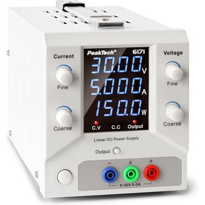 PeakTech 6171-1CH Labornetzteil DC 0-30V 0-5A 150W Labornetzgerät PeakTech 6171-1CH Labornetzteil DC 0-30V 0-5A 150W Labornetzgerät