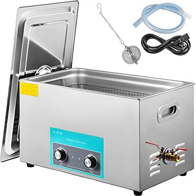 VEVOR 30L Knob Control Ultrasonic Cleaner 40KHZ 600W Edelstahl Ultraschallreinigungsgerät Ultraschallreiniger Ultraschall Gerät mit Heizung Timer for Glasses Jewellery VEVOR 30L Knob Control Ultrasonic Cleaner 40KHZ 600W Edelstahl Ultraschallreinigungsgerät Ultraschallreiniger Ultraschall Gerät mit Heizung Timer for Glasses Jewellery