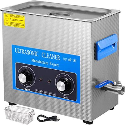 VEVOR Ultraschallreiniger mit Heiztimer, professionell, Ultraschallreiniger 220 V, Ultraschallreiniger aus Edelstahl 40 kHz zur Reinigung von Ringen, Brillen, Instrument VEVOR Ultraschallreiniger mit Heiztimer, professionell, Ultraschallreiniger 220 V, Ultraschallreiniger aus Edelstahl 40 kHz zur Reinigung von Ringen, Brillen, Instrument