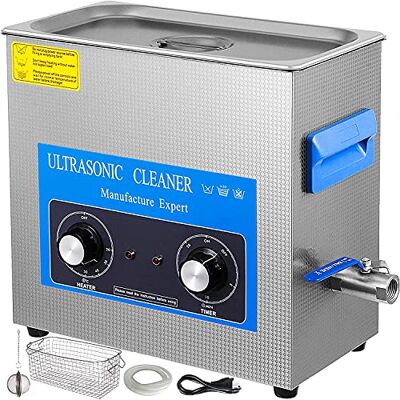 VEVOR Knob Control Ultrasonic Ultraschallreiniger 15L, Ultraschall Reinigungsgerät mit Heizung, Schmuckreiniger Ultraschall 220 V, Digitaler Ultraschallreiniger 400 W Ultraschallreinigungsgerät 40 kHz VEVOR Knob Control Ultrasonic Ultraschallreiniger 15L, Ultraschall Reinigungsgerät mit Heizung, Schmuckreiniger Ultraschall 220 V, Digitaler Ultraschallreiniger 400 W Ultraschallreinigungsgerät 40 kHz