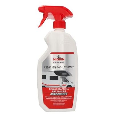NIGRIN CARAVAN Regenstreifen-Entferner, für Lack- und Kunststoffoberflächen sowie Böden, löst Regenstreifen, Öl, Diesel, Politurreste, Straßen- und Umweltschmutz, 750 ml NIGRIN CARAVAN Regenstreifen-Entferner, für Lack- und Kunststoffoberflächen sowie Böden, löst Regenstreifen, Öl, Diesel, Politurreste, Straßen- und Umweltschmutz, 750 ml