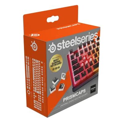 SteelSeries PrismCaps – Double-Shot-Tastenset mit „Pudding“-Optik – Kompatibilität mit allen gängigen mechanischen Tastaturen – MX-Stößel – Schwarz (Deutsches Tastaturlayout) SteelSeries PrismCaps – Double-Shot-Tastenset mit „Pudding“-Optik – Kompatibilität mit allen gängigen mechanischen Tastaturen – MX-Stößel – Schwarz (Deutsches Tastaturlayout)