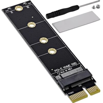 InLine PCIe x1 Schnittstellenkarte zu M.2 NVMe SSD, Adapter für Key M/B+M, SSD-Formate 2230-2280, inklusive Kühlkörper und Zubehör, 76619H InLine PCIe x1 Schnittstellenkarte zu M.2 NVMe SSD, Adapter für Key M/B+M, SSD-Formate 2230-2280, inklusive Kühlkörper und Zubehör, 76619H