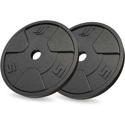 Set aus Gusseisen-Gewichtsscheiben 2 × 5 kg – Marbo Sport Set aus Gusseisen-Gewichtsscheiben 2 × 5 kg – Marbo Sport