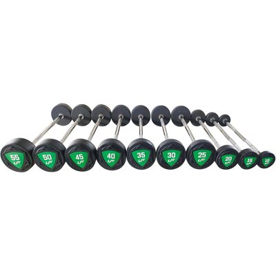 Set aus geraden Polyurethan-Hanteln 10-55 kg (Schritte von 5 kg) 325 kg – UpForm Set aus geraden Polyurethan-Hanteln 10-55 kg (Schritte von 5 kg) 325 kg – UpForm