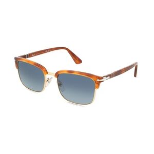 Persol 0PO3327S Unisex-Sonnenbrille Vollrand Eckig Acetat-Gestell, braun