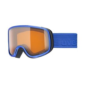 Uvex SCRIBBLE LG Unisex-Skibrille Vollrand Monoscheibe Kunststoff-Gestell, blau