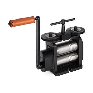 VEVOR Manuelle Rolling Mill Kombination Walzwerk 110 mm Handwalzwerk 55 mm Flachwalzwerk Schmuck mit Gute Verschleißfestigkeit Tablettierung Vierkantdraht für Schmuck Design und Reparatur