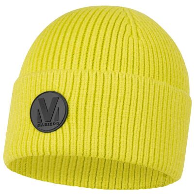 MARIKOO Weiche Strickmütze "Effelin 16" Lime Green M MARIKOO Weiche Strickmütze "Effelin 16" Lime Green M