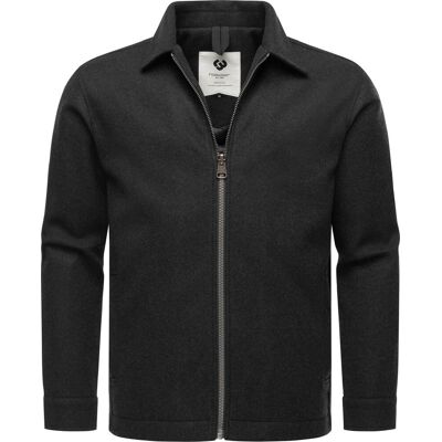 RAGWEAR Hemdjacke in Woll-Optik "Azzte Felt" Dark Grey L RAGWEAR Hemdjacke in Woll-Optik "Azzte Felt" Dark Grey L