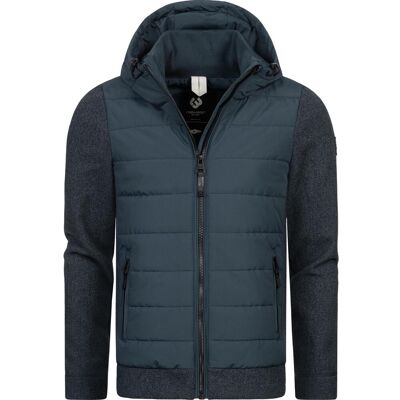 RAGWEAR Leichte Steppjacke mit Kapuze "Doryan Melange" Night Blue XXL RAGWEAR Leichte Steppjacke mit Kapuze "Doryan Melange" Night Blue XXL