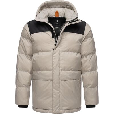 RAGWEAR Warme Winter Steppjacke mit Kapuze "Mikkesh" Zinc M RAGWEAR Warme Winter Steppjacke mit Kapuze "Mikkesh" Zinc M