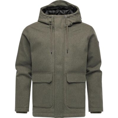 RAGWEAR Winterjacke mit Wollmantel Haptik "Mr Them Felt" Dark Olive XXL RAGWEAR Winterjacke mit Wollmantel Haptik "Mr Them Felt" Dark Olive XXL