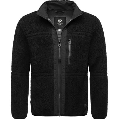 RAGWEAR Übergangsjacke aus Teddy-Fleece mit hohem Kragen "Noory" Black XXXL RAGWEAR Übergangsjacke aus Teddy-Fleece mit hohem Kragen "Noory" Black XXXL